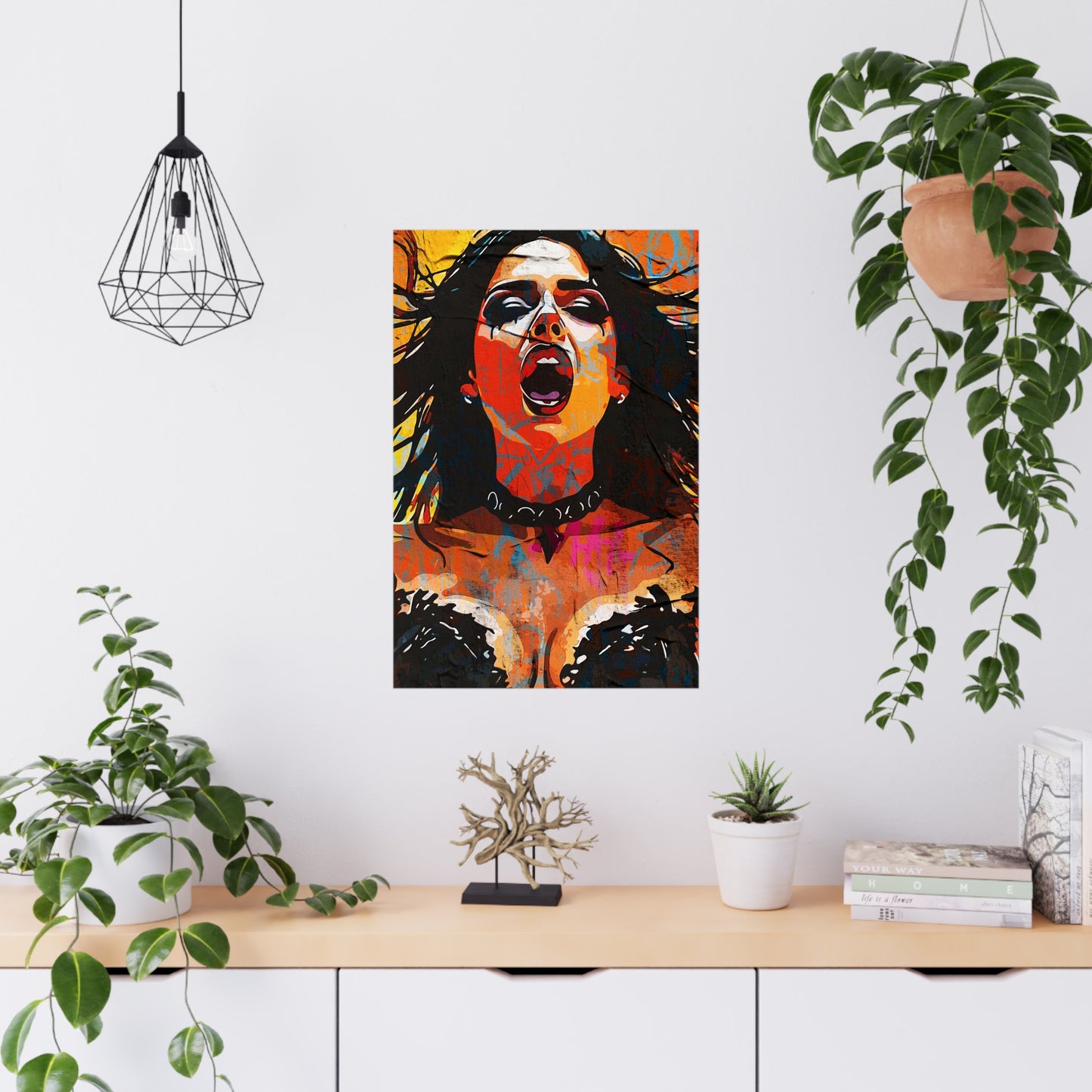Resonant Roar: Ignite Your Space with Vibrant Urban Expression - Bold Statement Matte Posters for Home Decor, Artistic Wall Art, Vibrant Prints, Unique Gift Idea, Modern Artwork