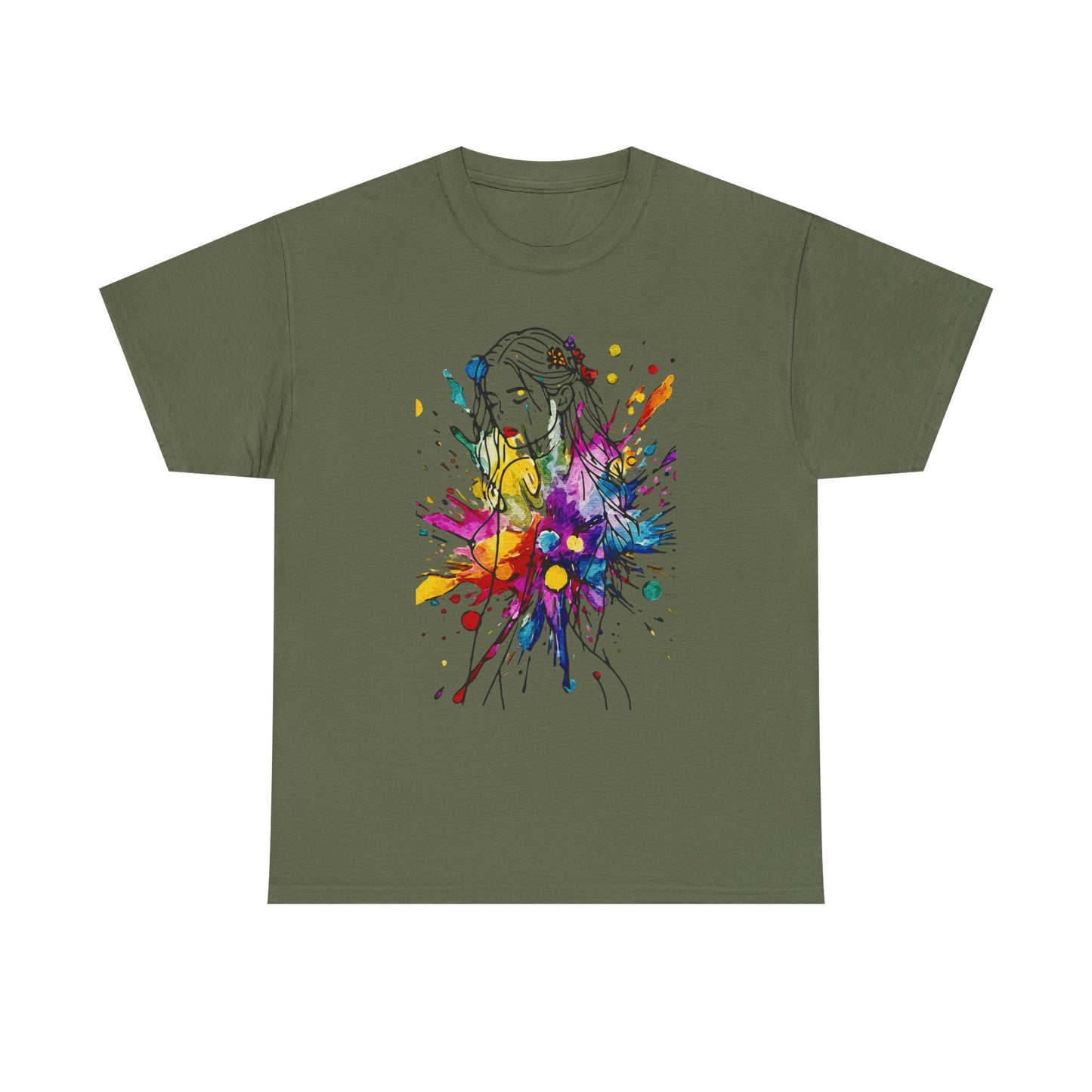 'Beauty Is Everywhere' — Celebrate Color, Confidence & Creative Joy - Colorful Artistic Unisex Heavy Cotton Tee, Vibrant Graphic Shirt, Graphic Tee, Unique Gift for Art Lovers, Casual Wear, Festival Clothing