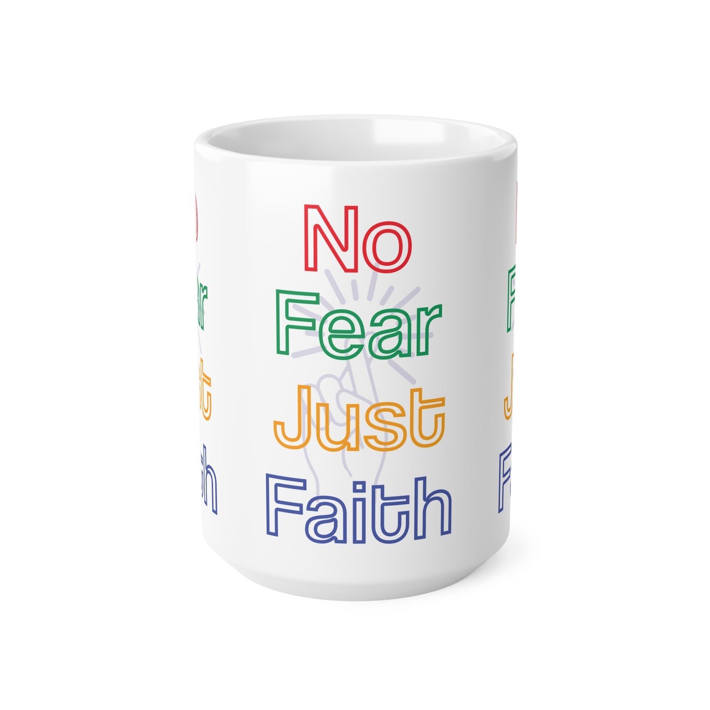 "No Fear Just Faith" – Bold Neon Tee,  to Ignite Your Courage - Colorful Inspirational Ceramic Coffee Cups -  Motivational Mug for Coffee Lovers, Gift for Spiritual Friends, [...]