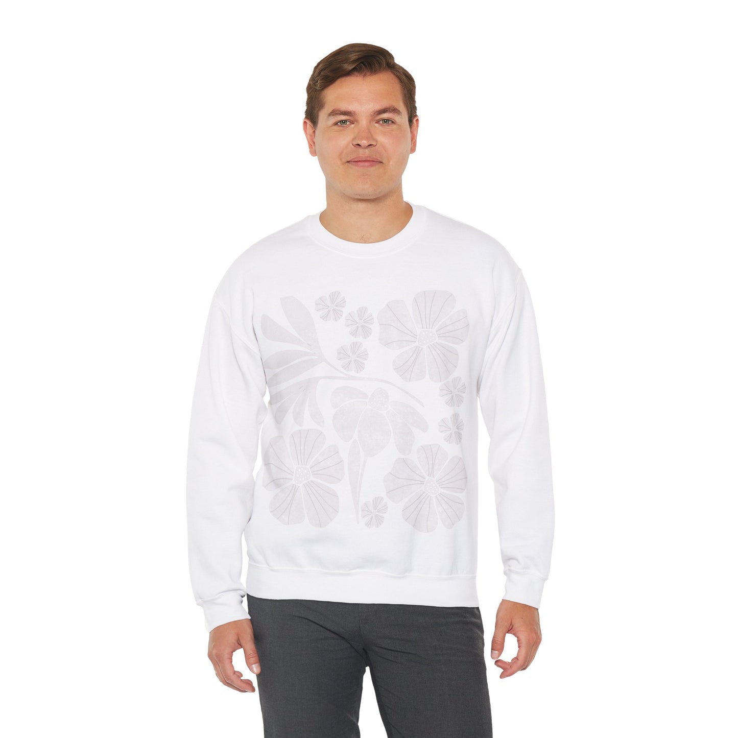 Boho Flower Crewneck Sweatshirt