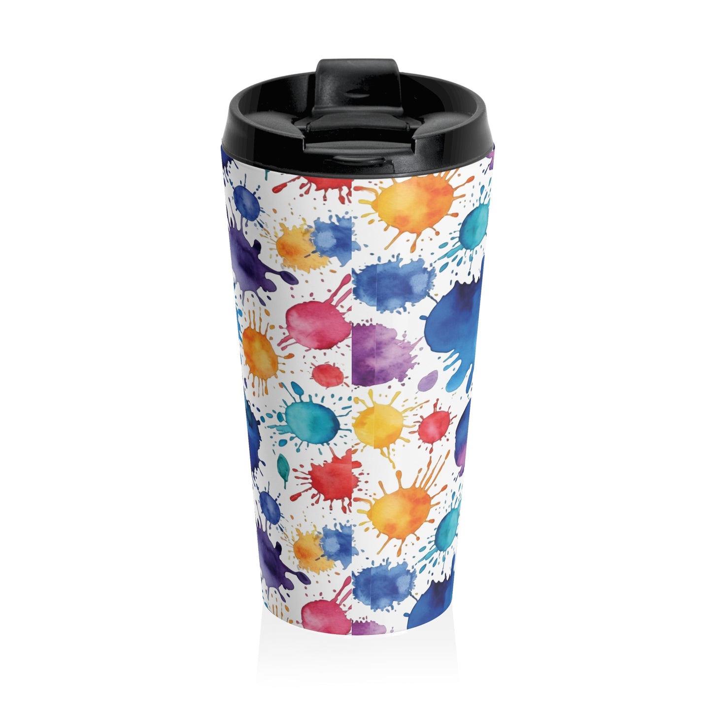 Travel Mug - Splash of Colors - Colorful Art