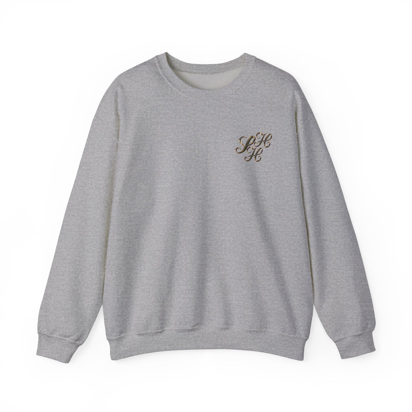 Golden Scandi Home Heaven Designer Logo - Unisex Crewneck