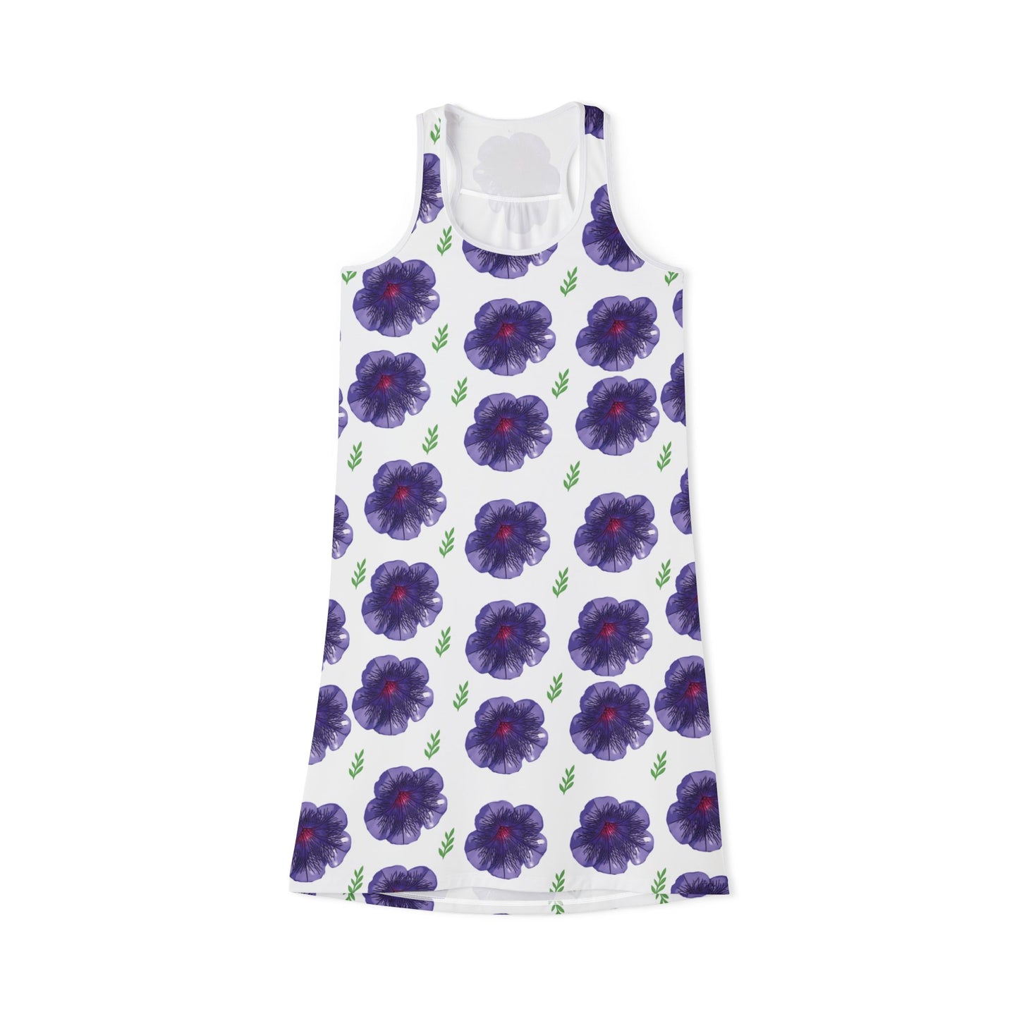 "Petunia" Floral Women's Racerback Dress - Summer Vibes & Comfortable Style