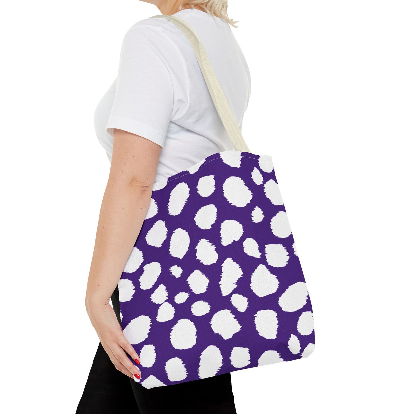 Chic Purple Leopard Print Tote Bag - Stylish & Versatile for Everyday Use