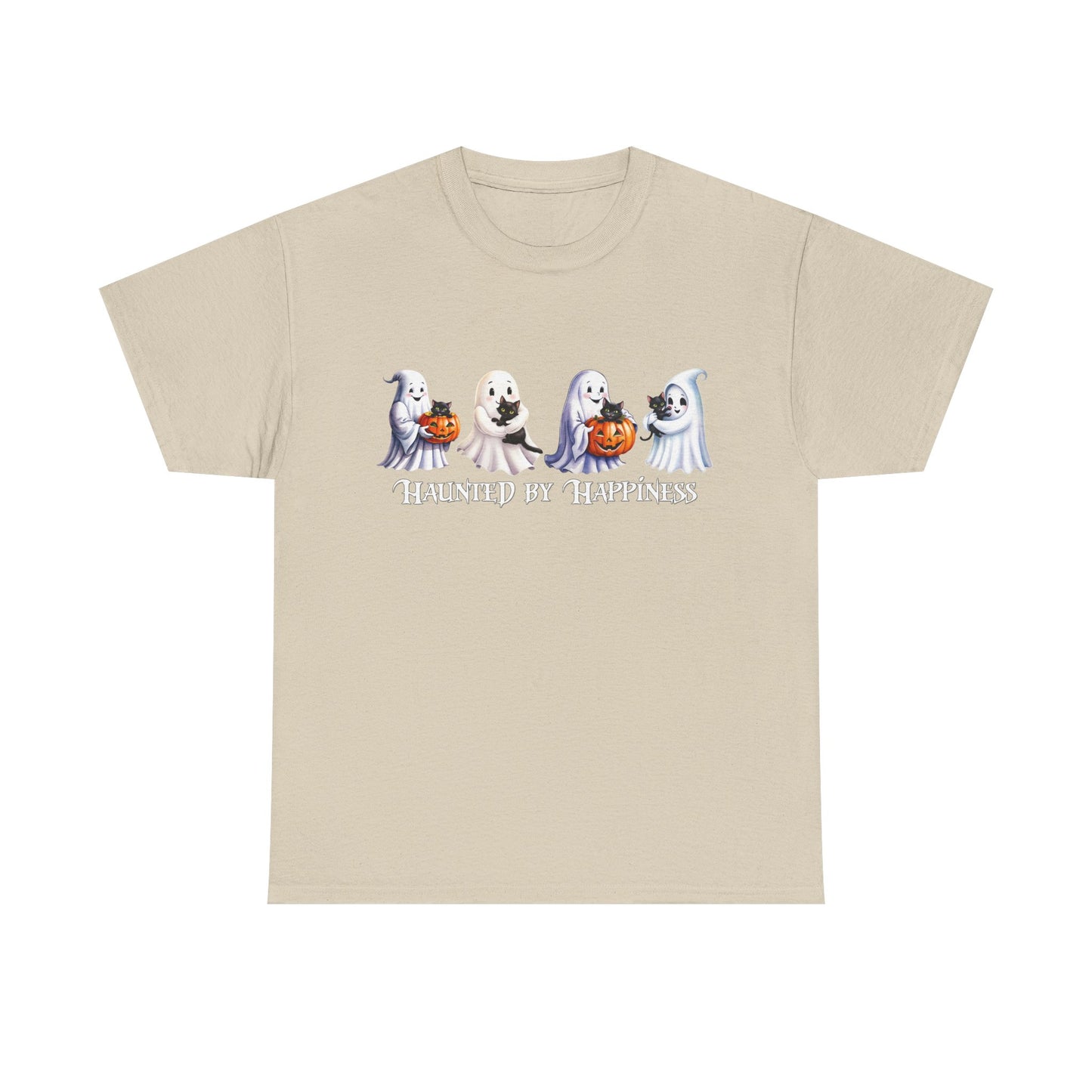 👻 Haunted by Happiness: Ghosts of Joy and Candy - Halloween Ghosts Unisex Heavy Cotton Tee, Spooky Shirt, Fall Fashion, Halloween Costume, Cat Lovers Gift, Trick or Treat T-shirt, Cute [...]