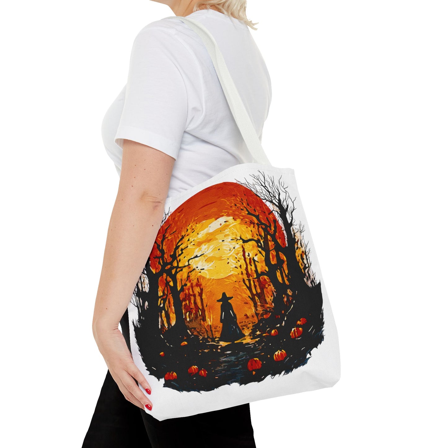 🎃 Moonlit Mischief: Autumn’s Enchanted GlowTote Bag (AOP)