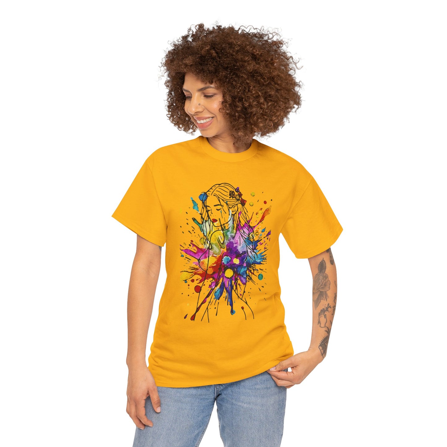 'Beauty Is Everywhere' — Celebrate Color, Confidence & Creative Joy - Colorful Artistic Unisex Heavy Cotton Tee, Vibrant Graphic Shirt, Graphic Tee, Unique Gift for Art Lovers, Casual Wear, Festival Clothing