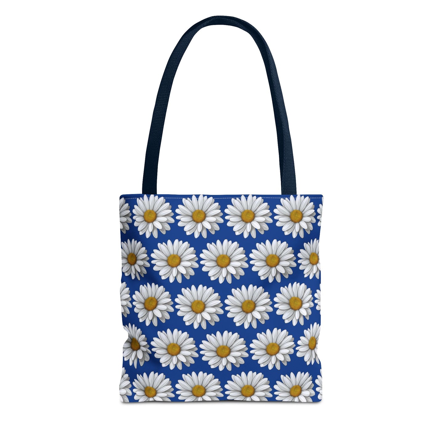 Daisy Tote Bag - White Floral Pattern Summer Fashion Accessory