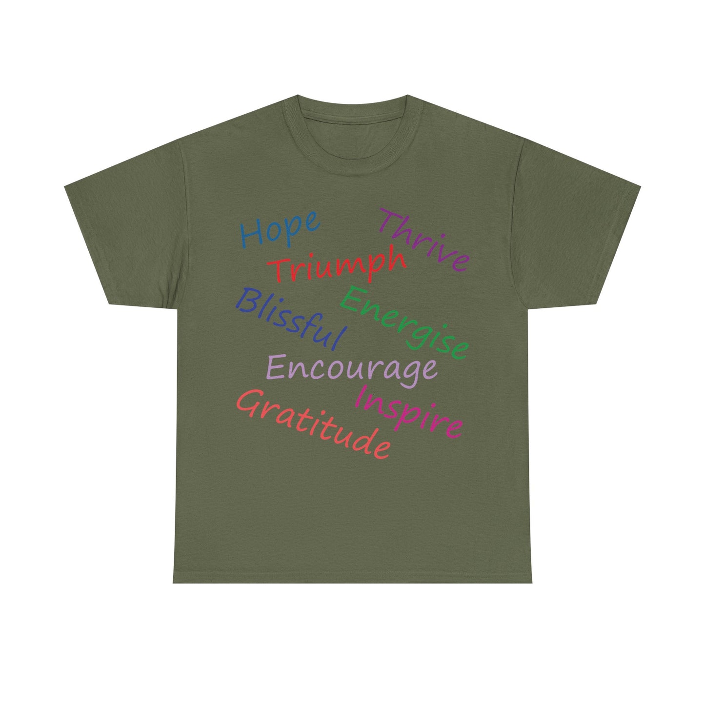 Uplifting Motivational Tee - Inspirational Quotes Shirt, Positive Vibes T-Shirt, Grateful Living Apparel, Hope & Encouragement Gift, [...]
