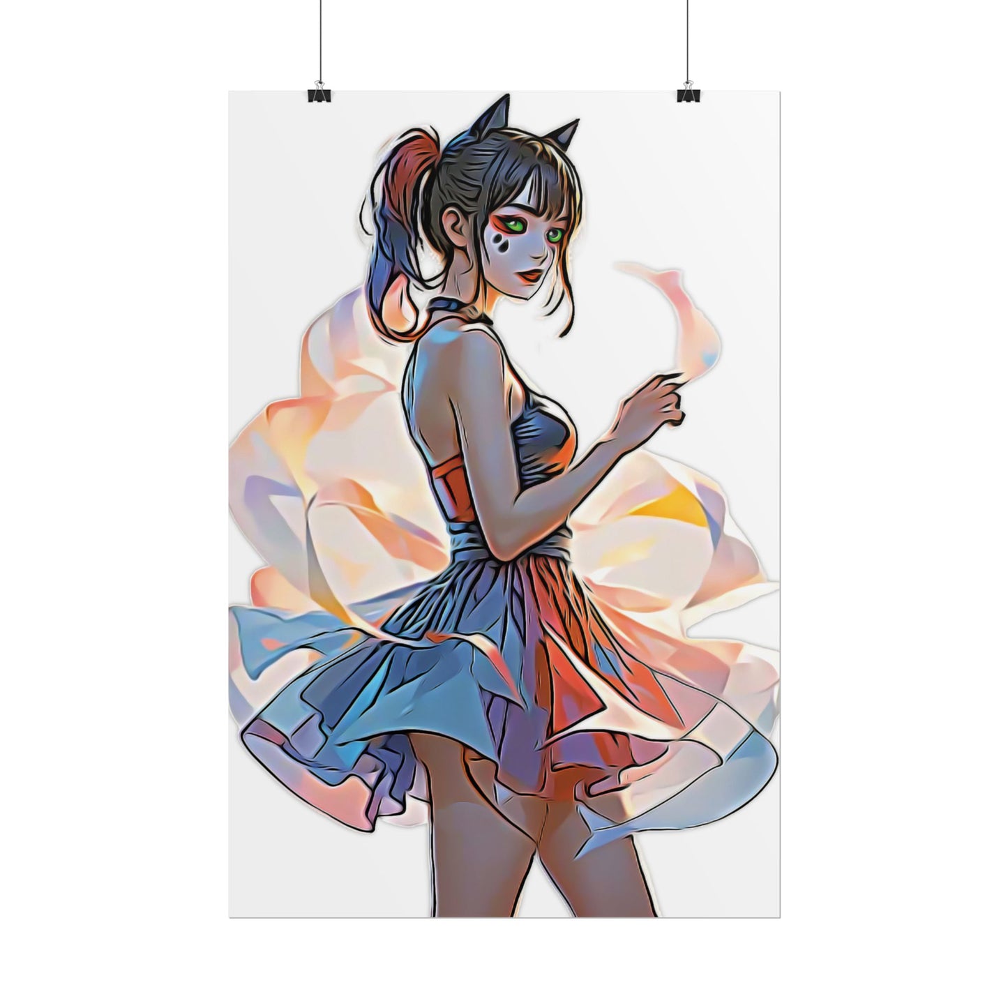 ✨Moonlit Grace: Anime Catgirl Aura for Casual Wear, Posters, Mugs and much more - Vibrant Art Print, Aesthetic Wall Decor, Stylish Home Decor, Unique Gift, Anime Inspired Art, Perfect for Any Room