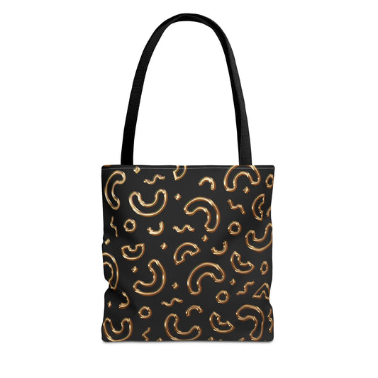 Gold Abstract Pattern Tote Bag - Stylish & Functional Everyday Accessory