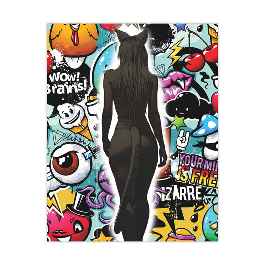 Cosplay Catgirl Dream – Vibrant Anime Pop Art Poster for Bold Wall Statements - Anime Poster