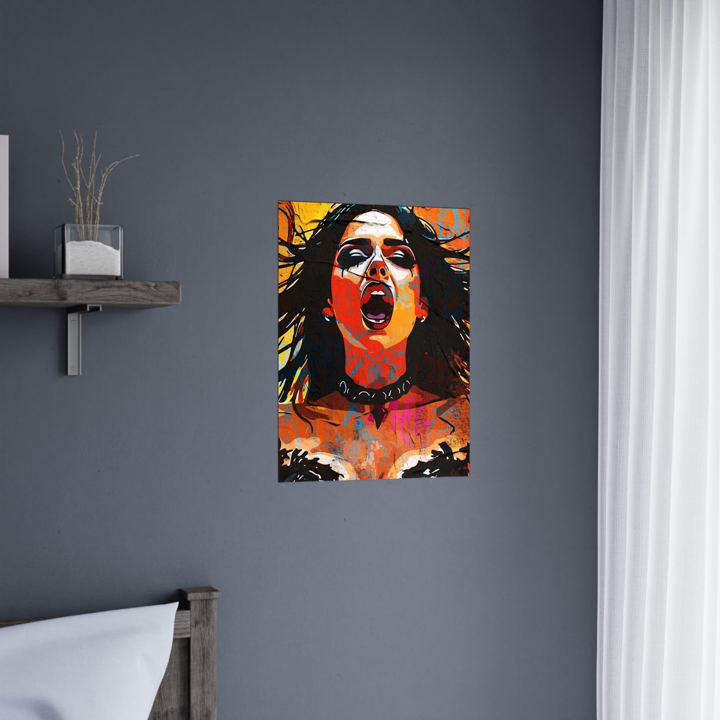 Resonant Roar: Ignite Your Space with Vibrant Urban Expression - Bold Statement Matte Posters for Home Decor, Artistic Wall Art, Vibrant Prints, Unique Gift Idea, Modern Artwork