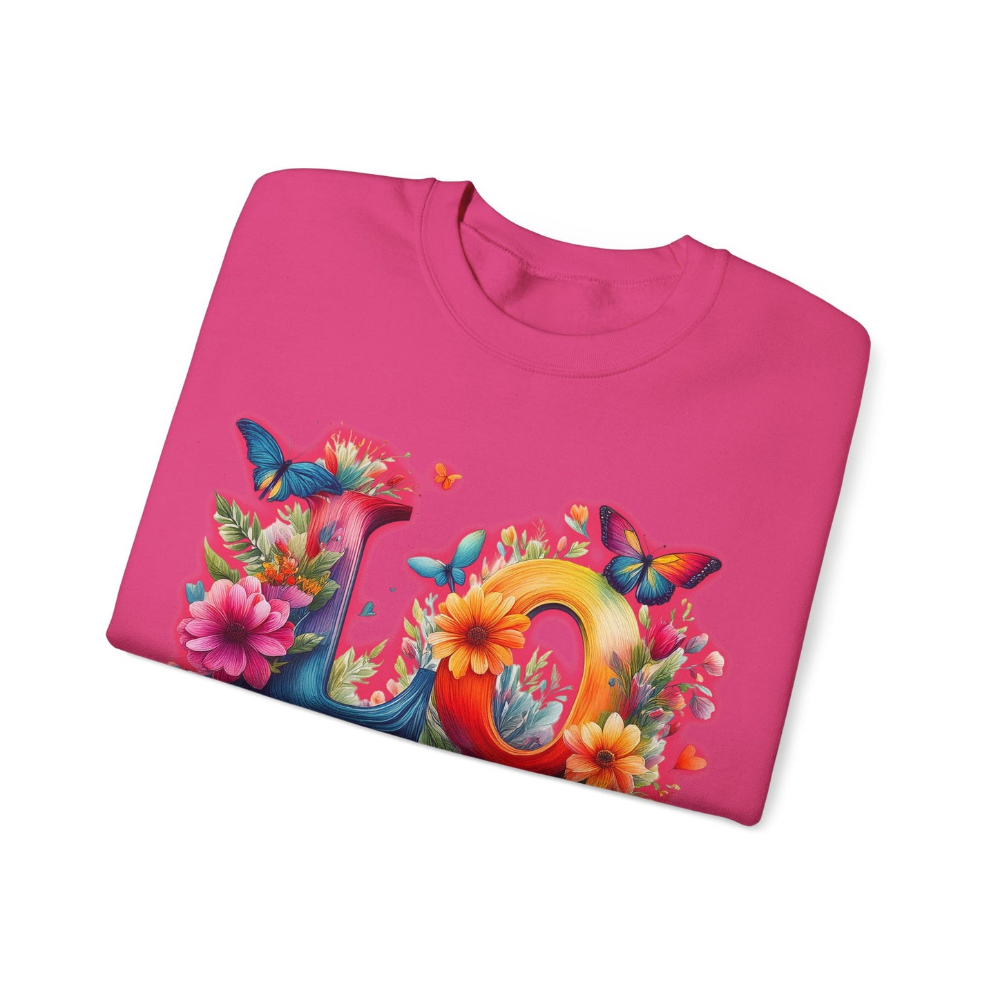 Blooming Love Design 2 -  Unisex Sweatshirt for Valentines Day