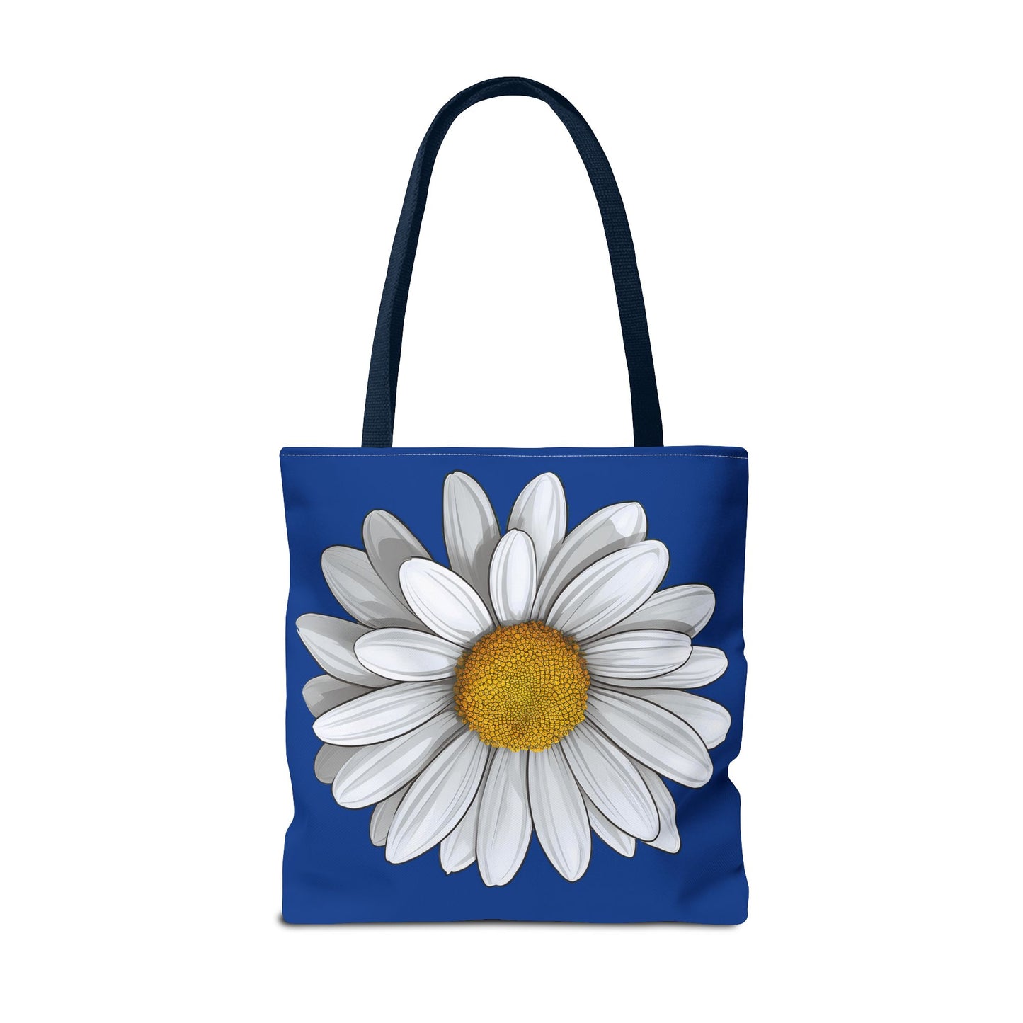 Daisy Tote Bag - White Floral Design Summer Fashion Accessory
