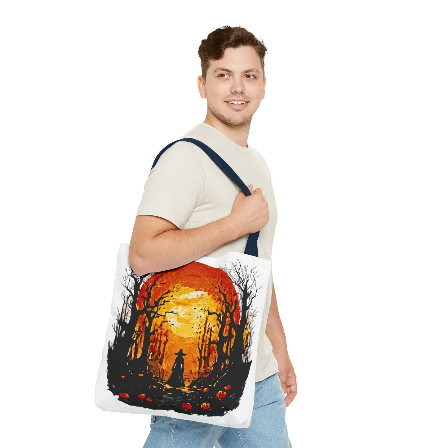 🎃 Moonlit Mischief: Autumn’s Enchanted GlowTote Bag (AOP)