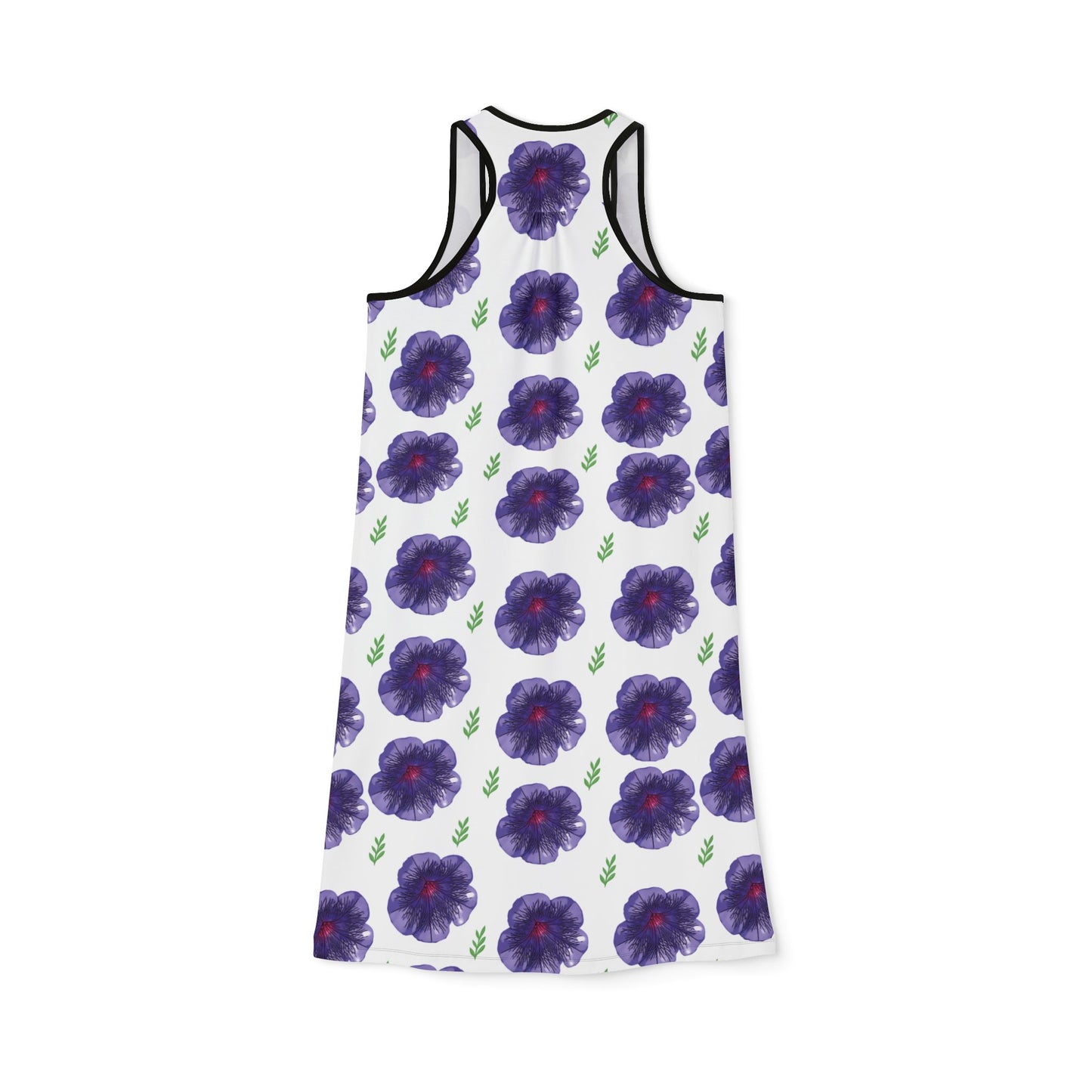 "Petunia" Floral Women's Racerback Dress - Summer Vibes & Comfortable Style