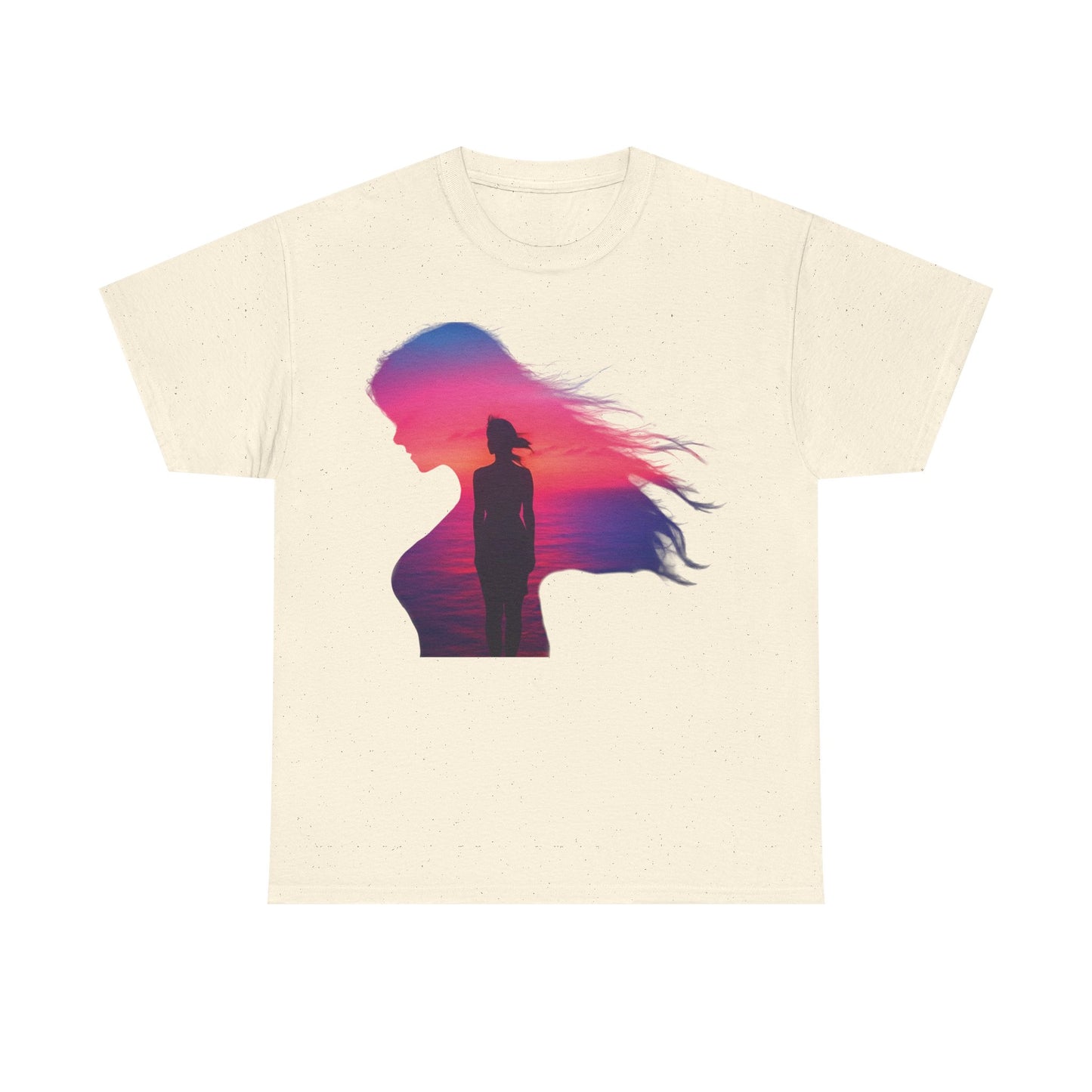 Sunset Soul – Where Color Meets Calm and Every Horizon Inspires 🌅✨ - Sunset Silhouette Tee, Unisex Cotton Shirt, Artistic Graphic T-Shirt, Casual Fashion Top, Gift for Nature Lovers